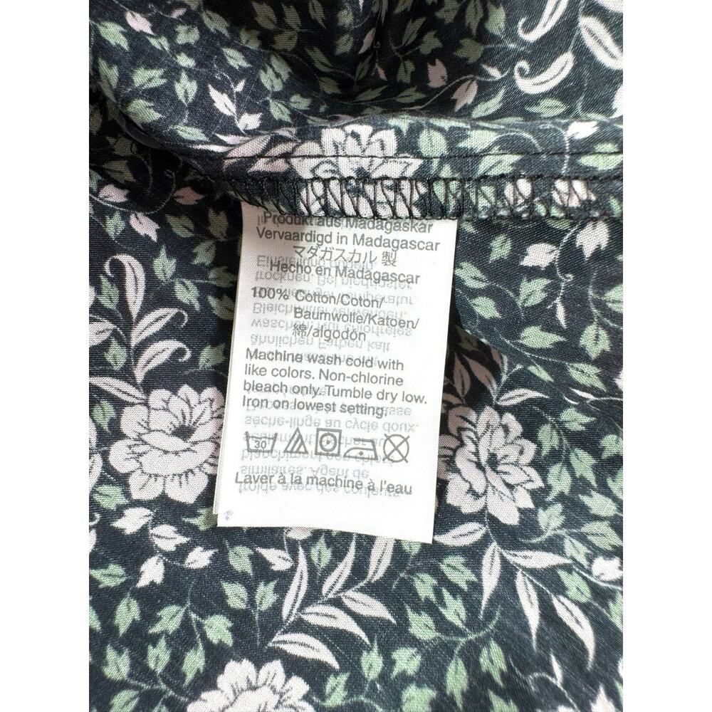 J.Crew x Liberty Fabric Ruffle Sleeve Blouse Womens S Floral Green Preppy - Picture 10 of 11